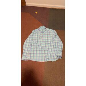 Vineyard Vines Shirt Mens Large L Plaid OTG On-the-go Performance Button Down